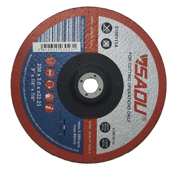 SADU METAL CUT-OFF DISC DEPREDDED 230x3,0mm