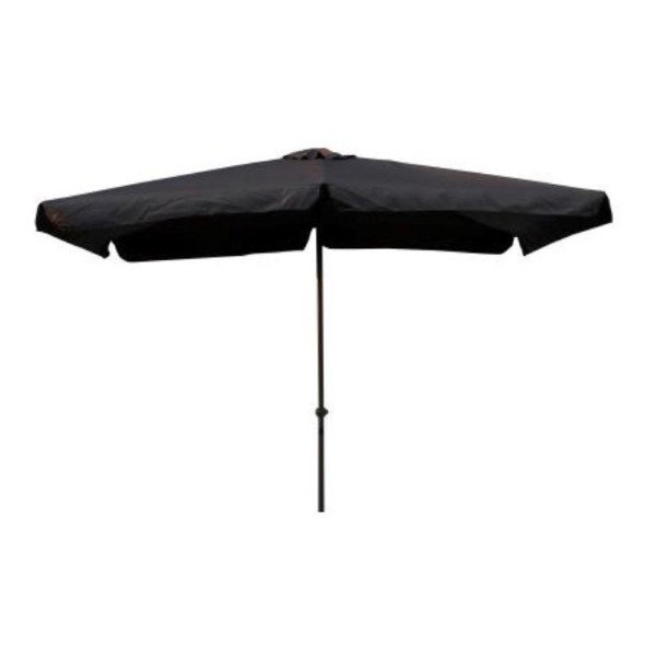 MARKET ALUMINIUM UMBRELLA 2X3M GREY