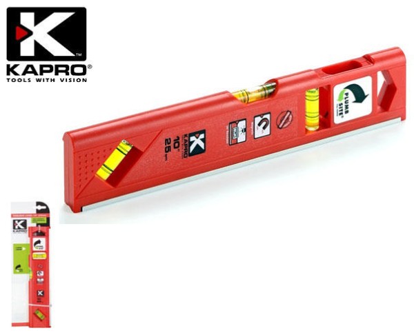 KAPRO TOOLBOX LEVEL MAGNETIC 10" CARDED