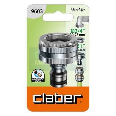 CLABER 9603 METAL-JET CONNECTOR 1" TO 3/4"