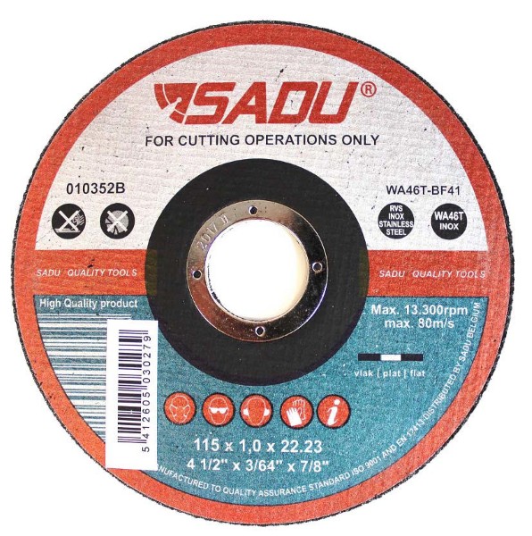 SADU INOX CUT-OFF DISC 115x1,0mm