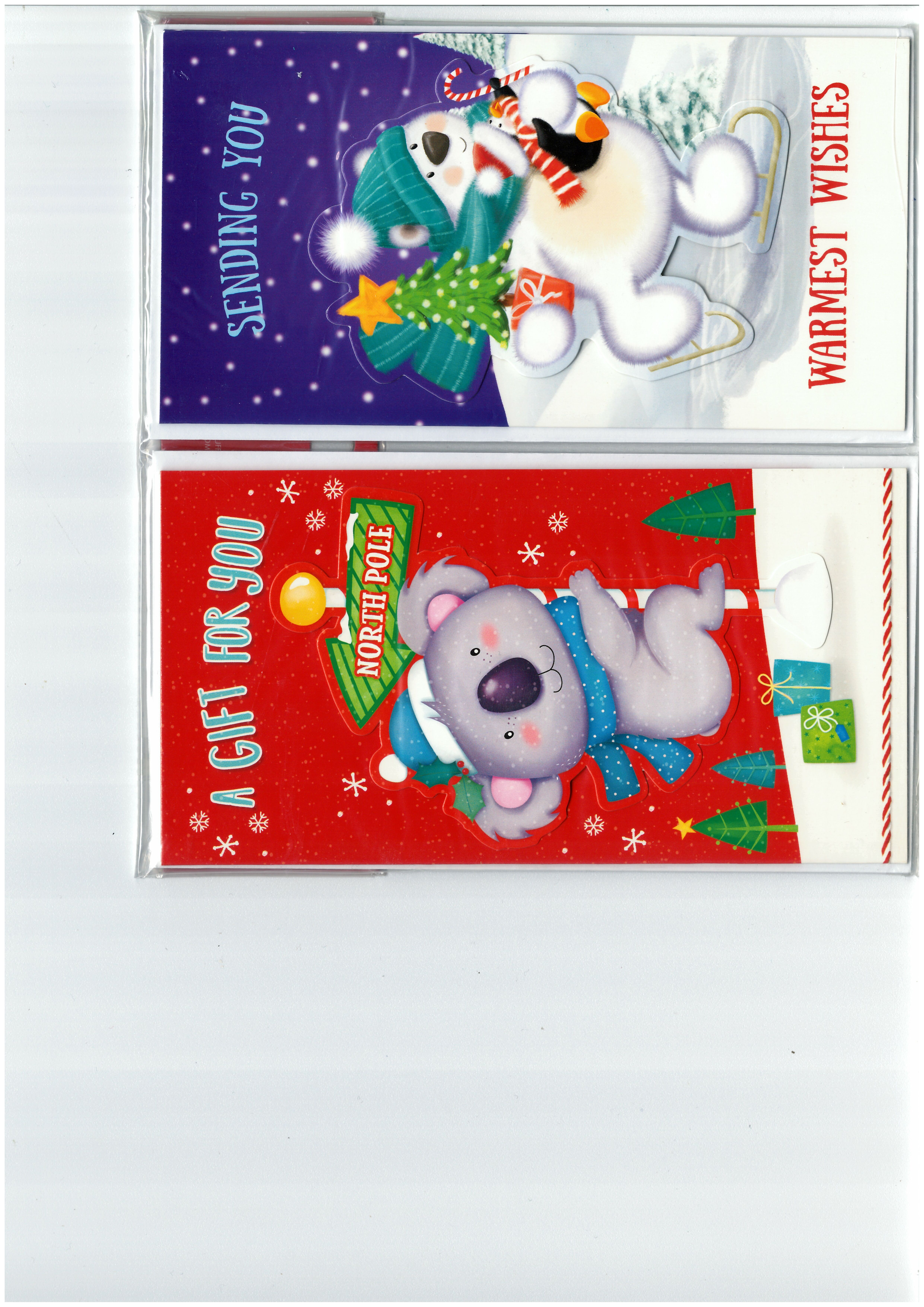 4 HAND CRAFTED CHRISTMAS MONEY WALLETS