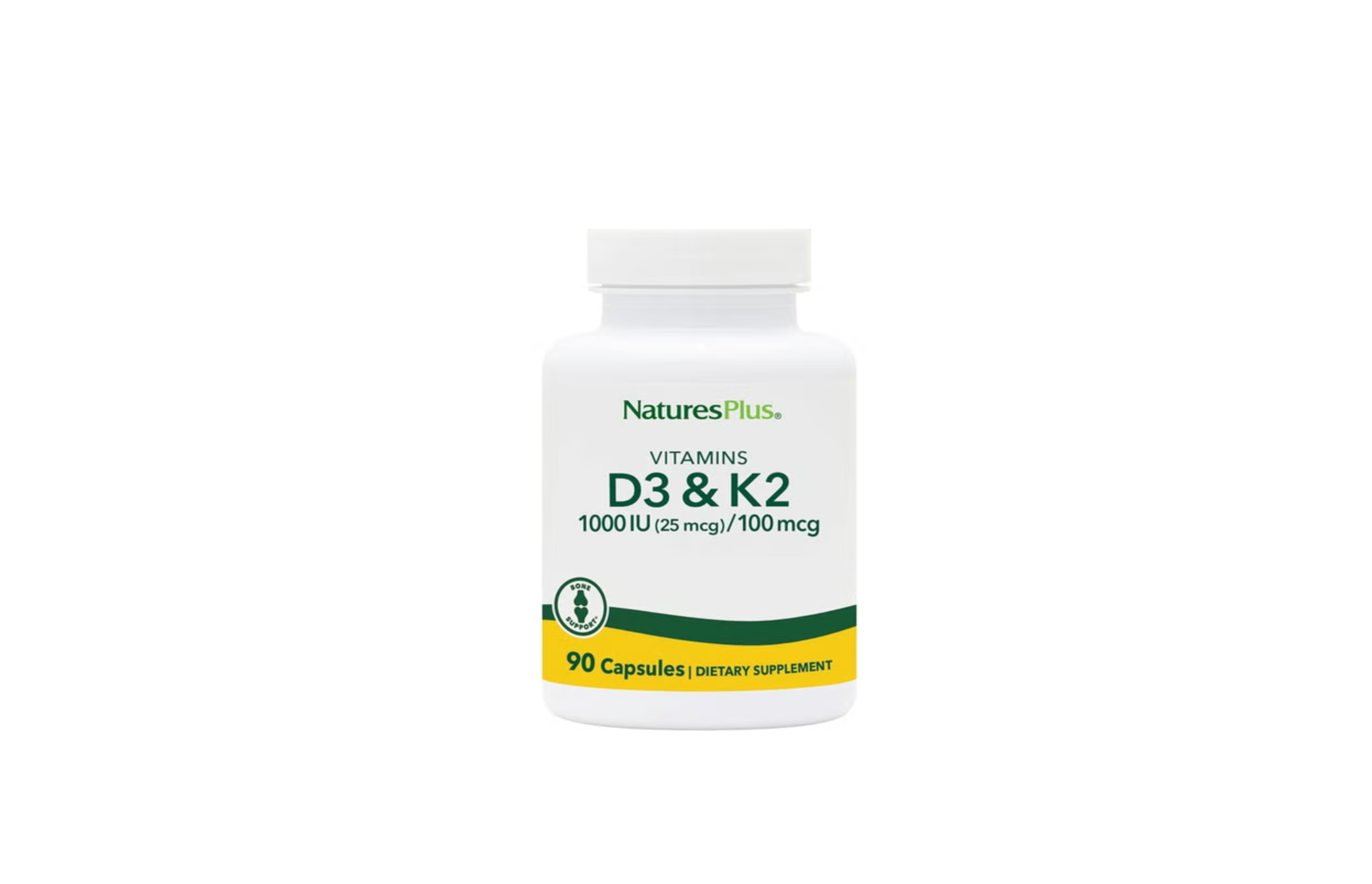 Natures Plus Vitamin D3  1000iu & K2 100mcg