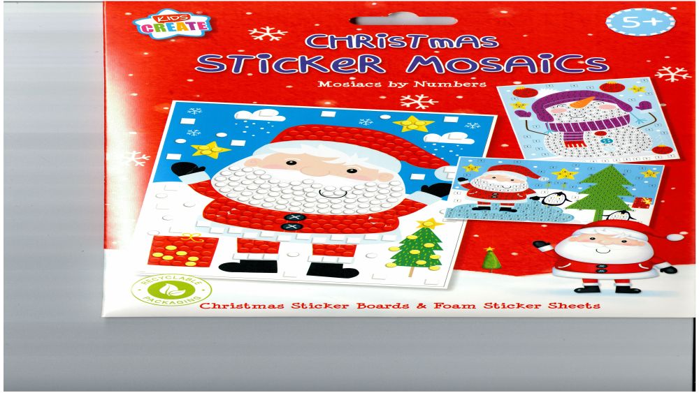 CHRISTMAS STICKER MOSAICS