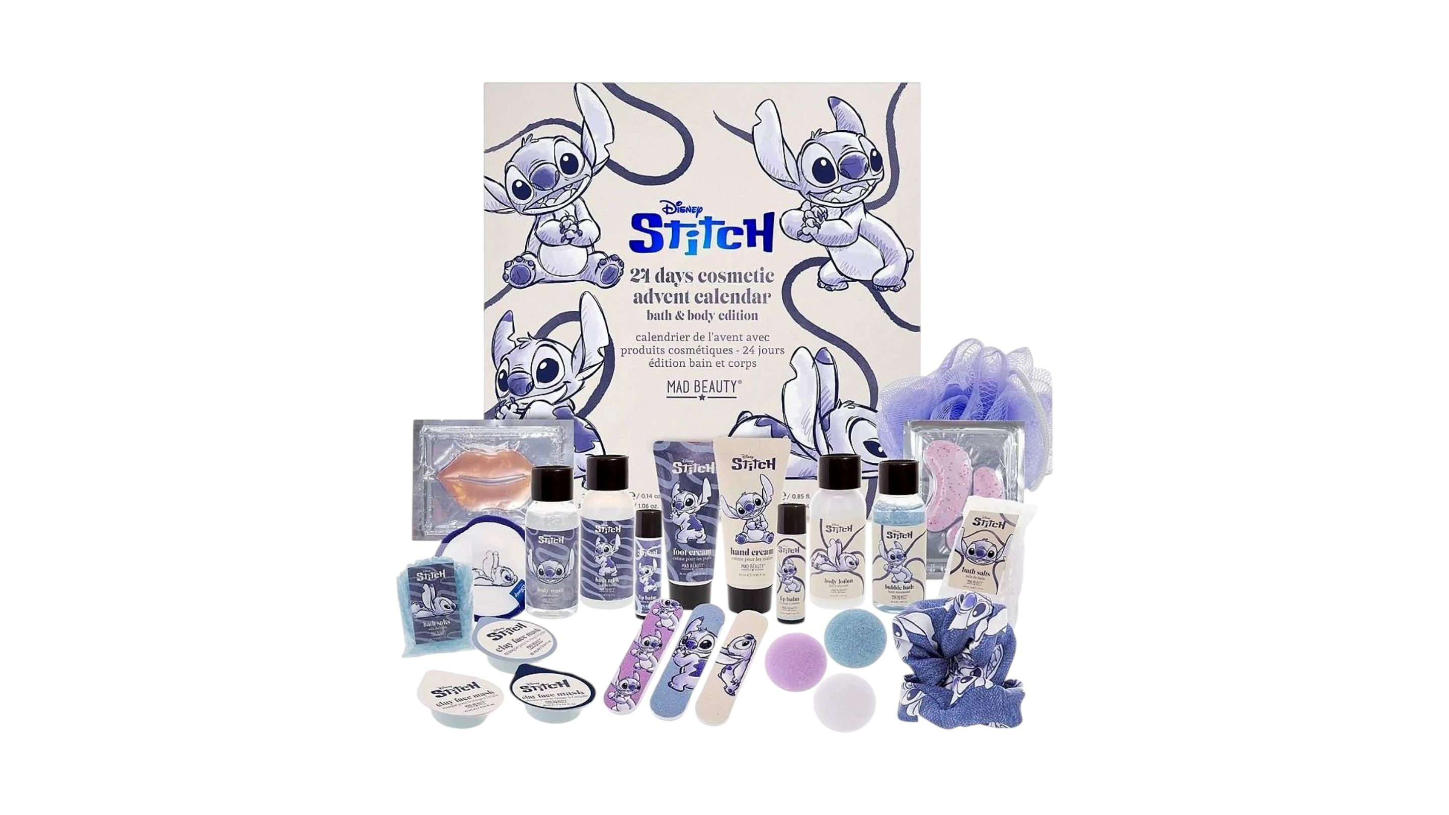 Mad Beauty Stitch & Lilo Denim 24 Days Cosmetic Advent Calendar Εορταστικό Ημερολόγιο με 24 προϊόντα Περιποίησης