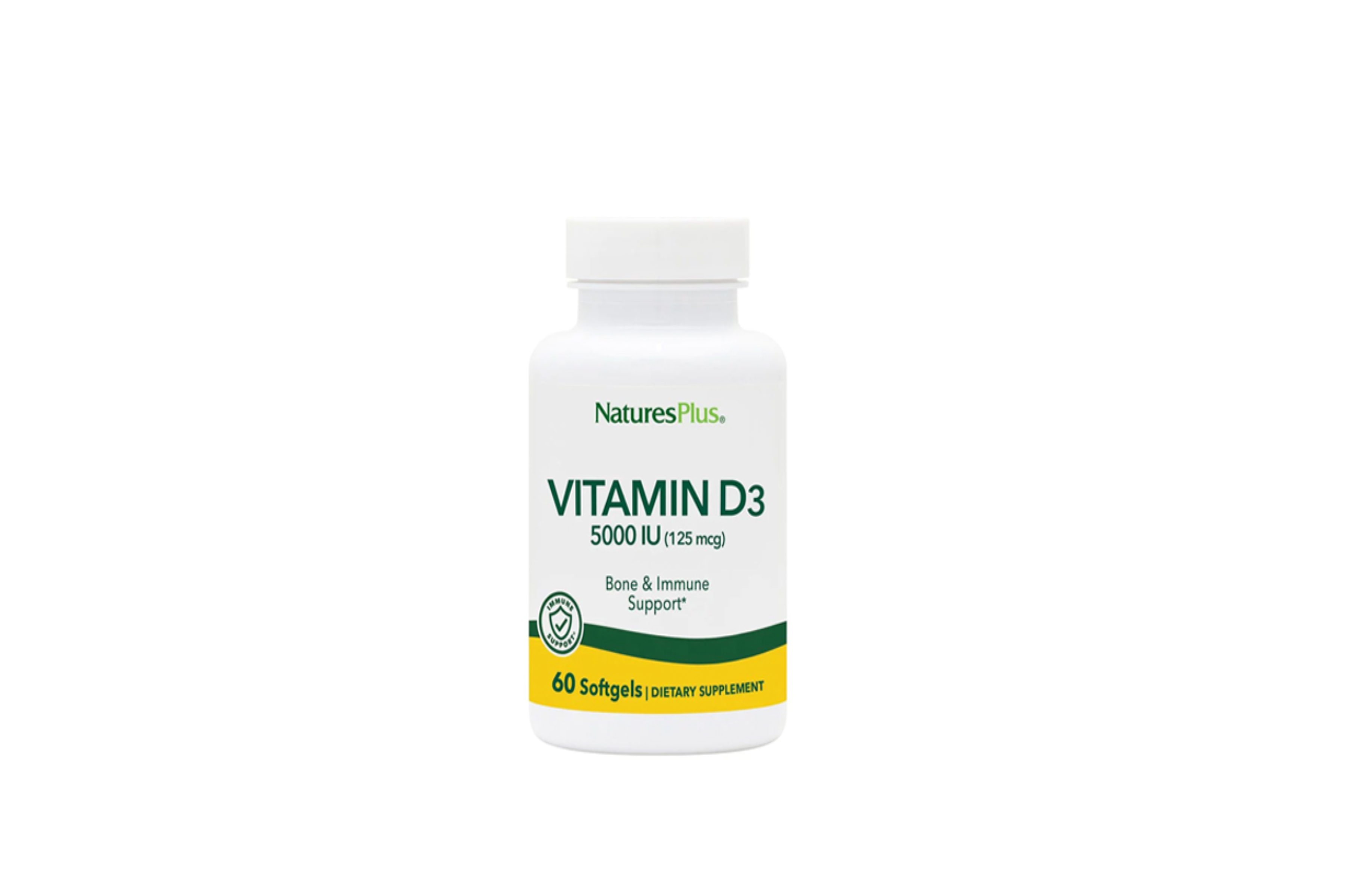Natures Plus Vitamin D3 5000iu (125mcg) 60 Softgels