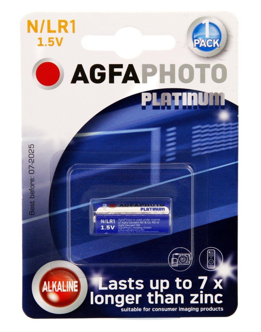 AGFA Photo Platinum LR1 - N/LR1 Alkaline Battery 1.5v