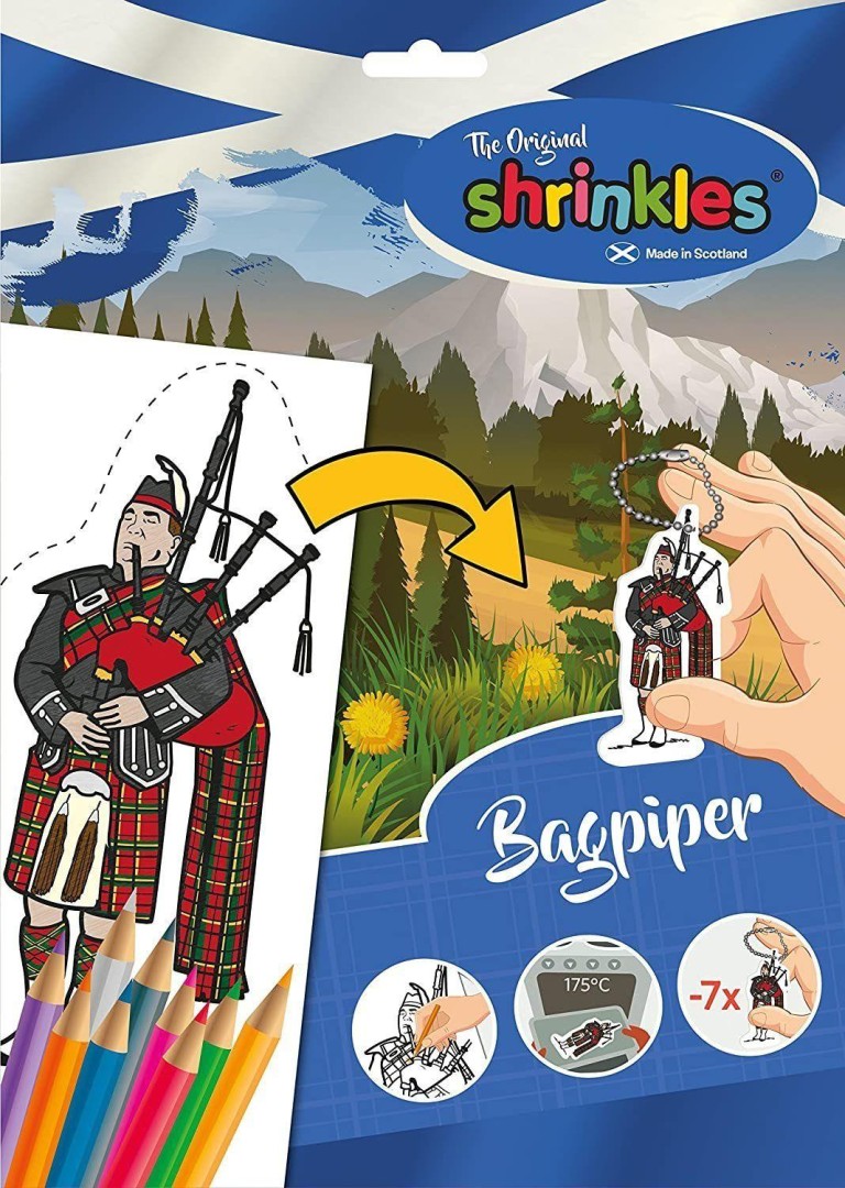 Original Shrinkles Scottish Bagpiper (Slim Craft Pack) 3years +
