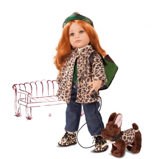 Gotz Dolls Hannah and Her Dog 50cm Doll 3years +