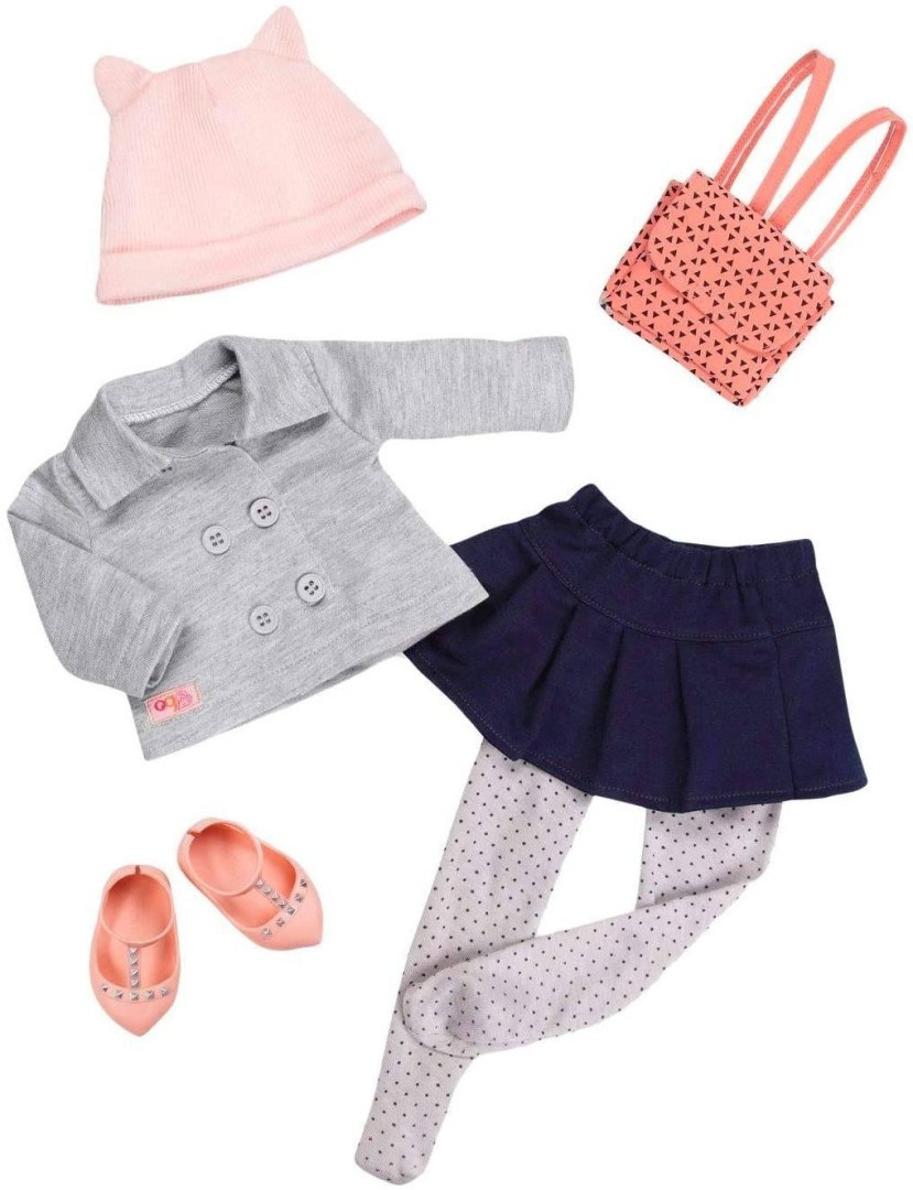 Our Generation Deluxe Doll Outfit - Skirt and Grey Jacket 3years +