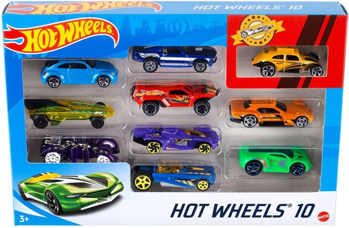 Hot Wheels 10-Car Pack Assortment 3years +