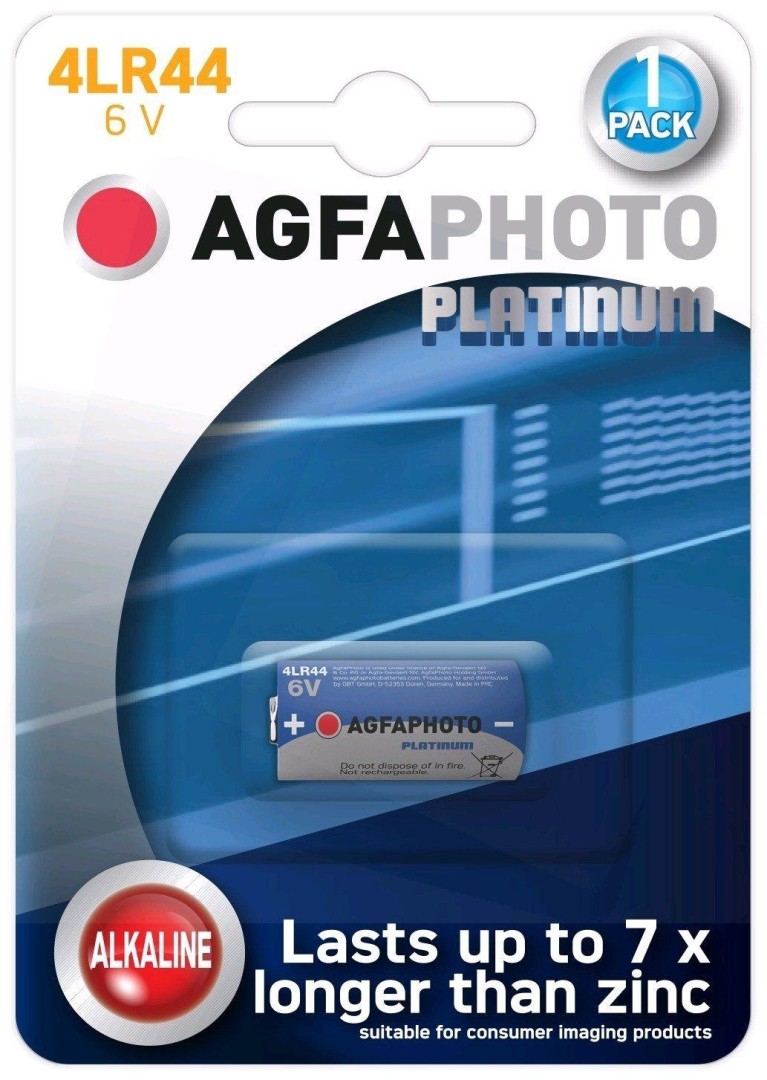Agfa Photo Platinum Alkaline 4LR44 6V Battery