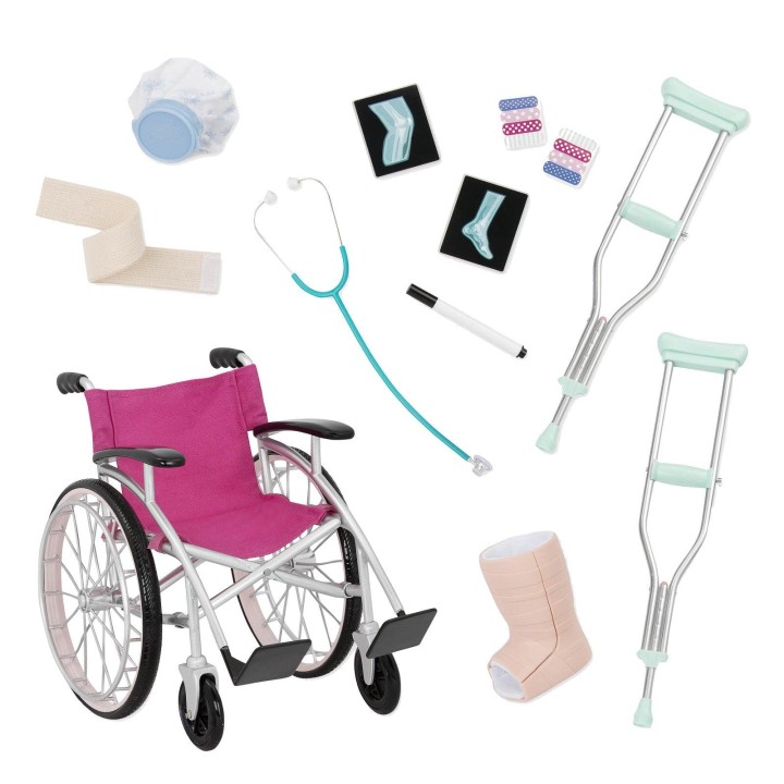 Our Generation Wheelchair and Medical Doll Accessories 3years +