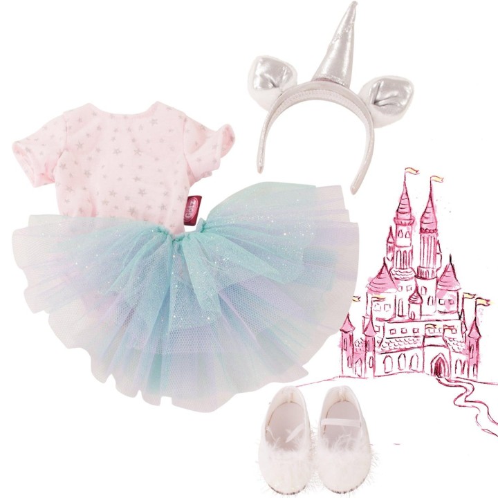 Combination Unicorn Doll's Outfit Size XL 3years +