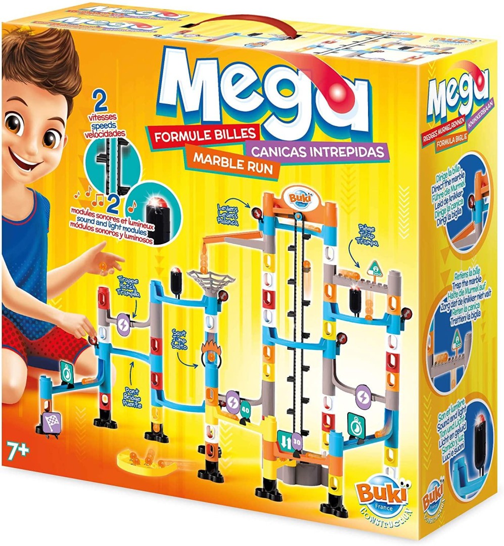 BUKI France Mega Marble Run Labyrinth Construction Playset 5years +