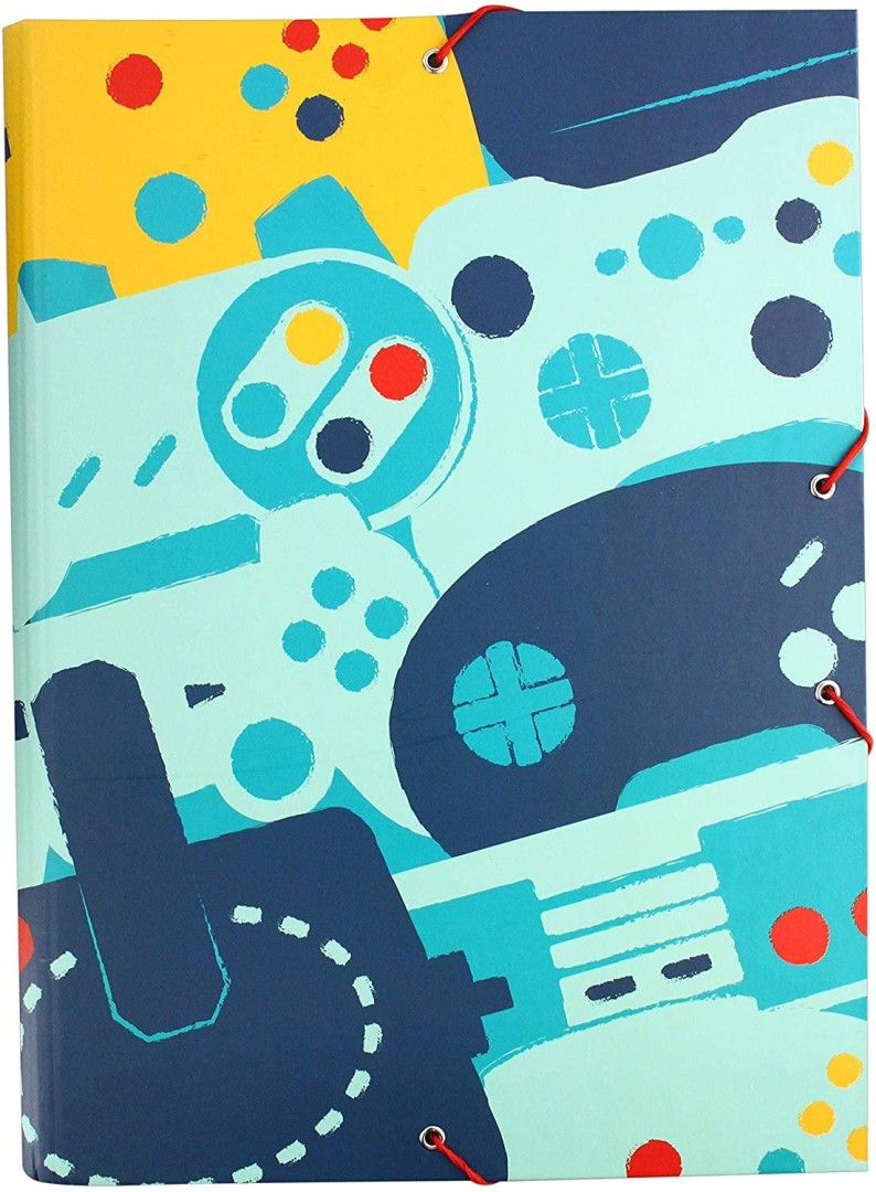 Erik Grupo Folder Elasticated A4 Gamer New Collection 11years +
