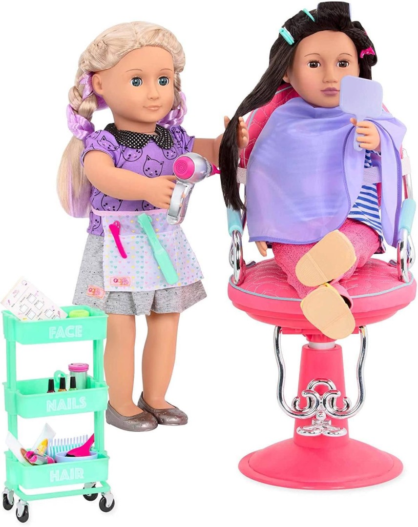 Our Generation Berry Nice Salon Set – Purple and Green 3years +
