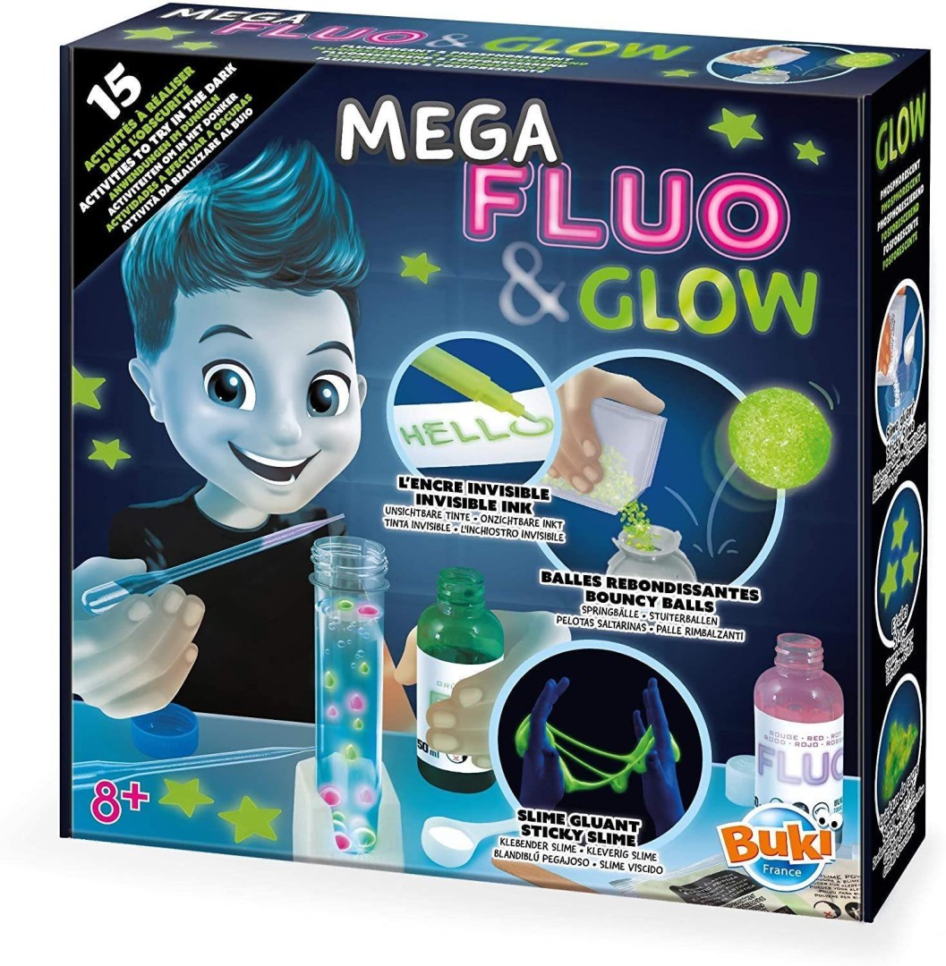 BUKI France 2162 Mega Fluo & Glow 8years +