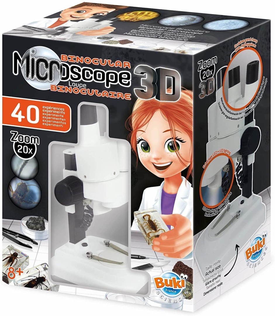 BUKI France MR500 - Binocular Microscope 3D 8years +