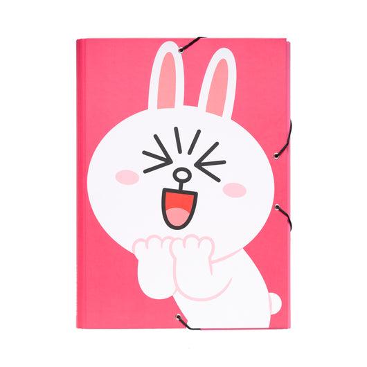 Line Friends Elastic A4 Flap Folder 3years +