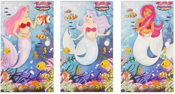 Fun Stationery Magical Mermaids Notebook - Assorted 3years +