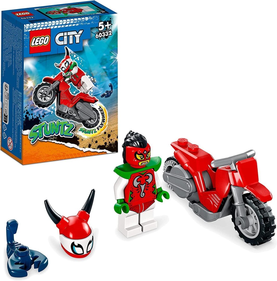 LEGO CITY 60332 Stuntz Reckless Scorpion Stunt Bike 5 Years +