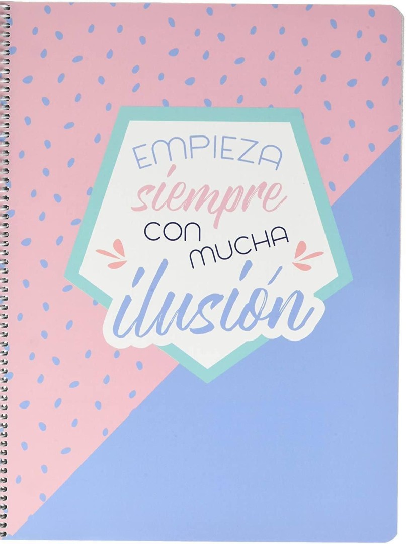 Erik Grupo Spiral Notebook A4, Microperforated, Amelie Pastel Collection 11years +