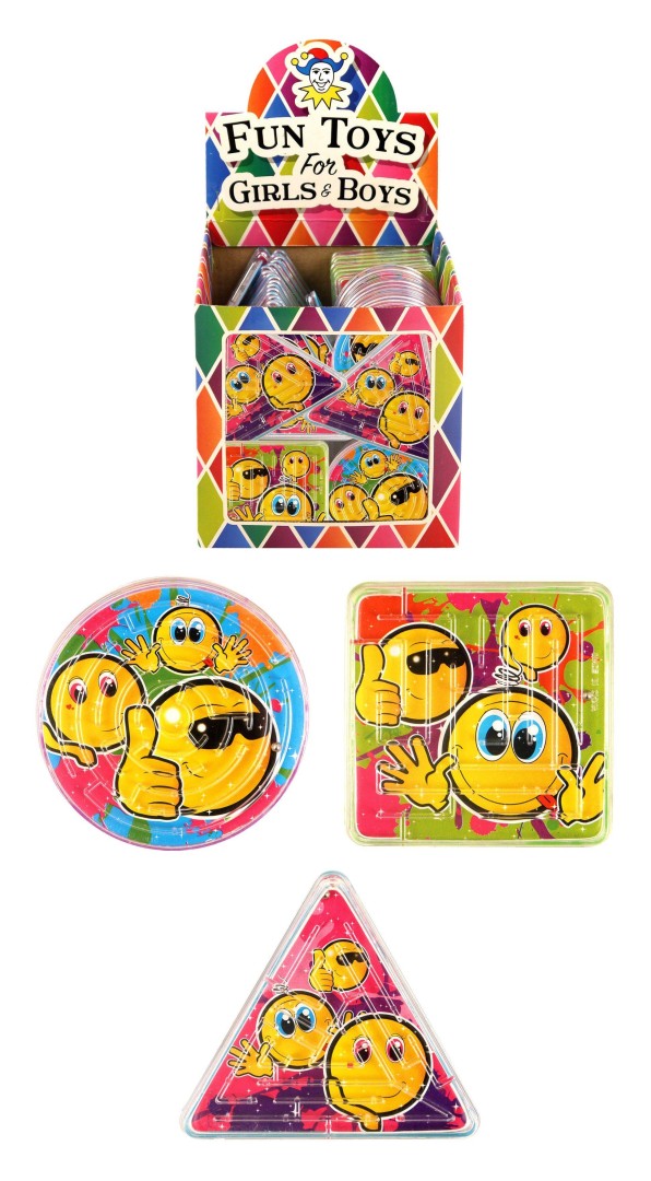 Smile Face Puzzle Mazes - Assorted 3years +