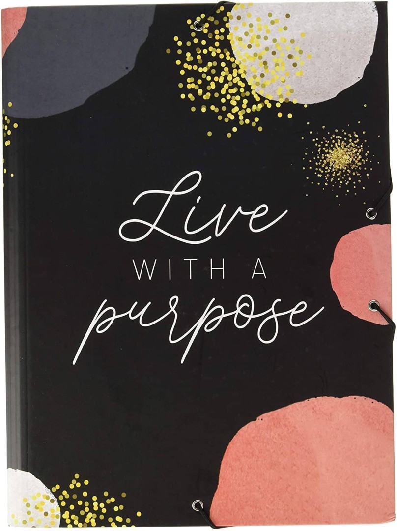 Erik Grupo Folder Elastic A4 Glitter Gold Dreams 11years +