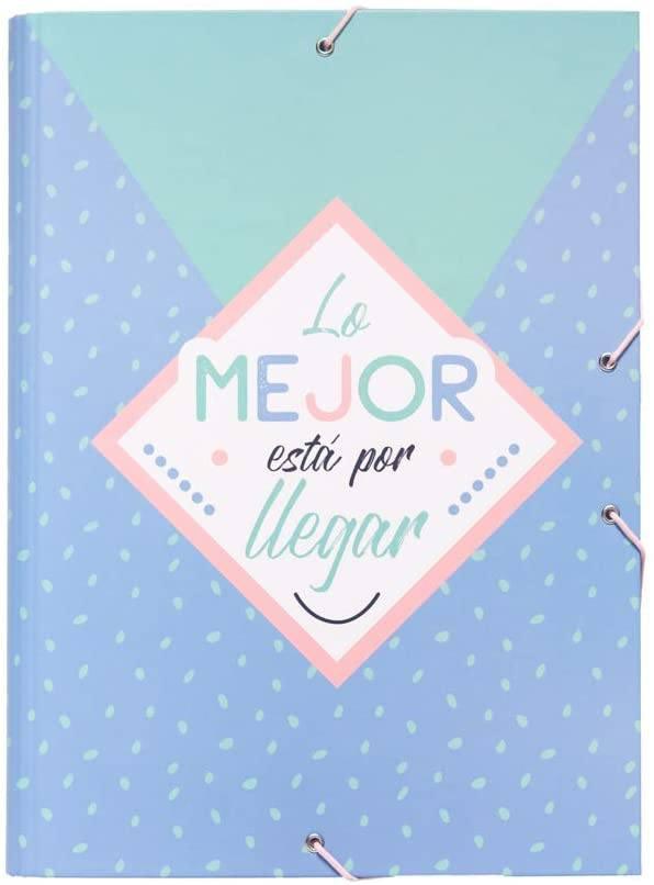 Erik Grupo A4 Elasticated Corner File - Amelie Pastel Collection 11years +