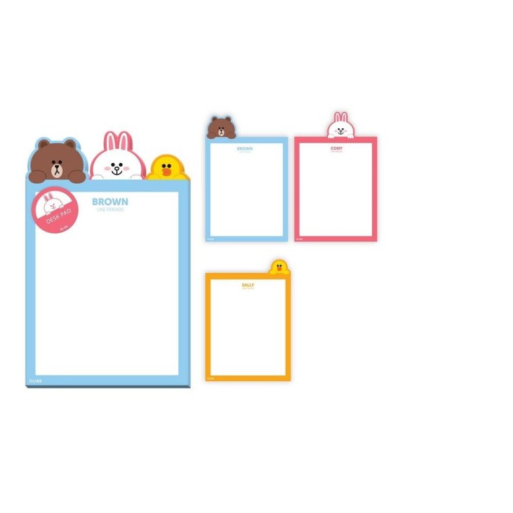 Line Friends Desk Note Pad 3years +