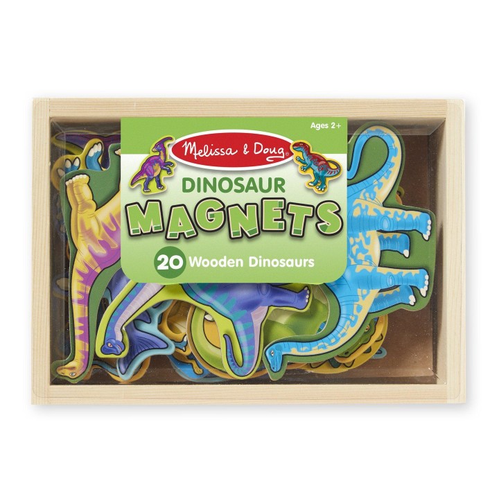 Melissa & Doug 20 Dinosaur Wooden Magnets 3years +
