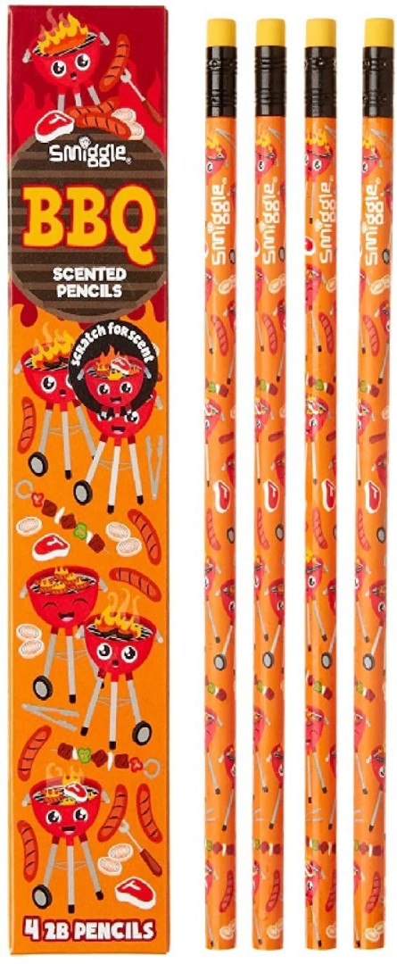 SMIGGLE Scented Pencil Pack x 4 - French Fries 11years +