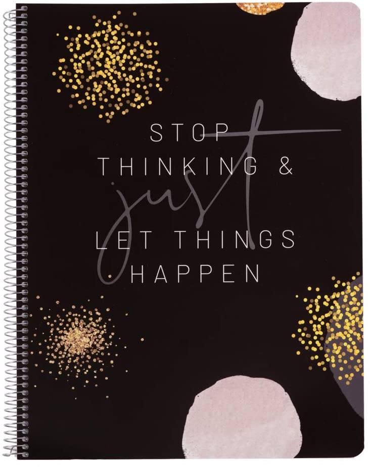 Erik Grupo Spiral Bound Notebook A4, Glitter Gold Dreams 11years +