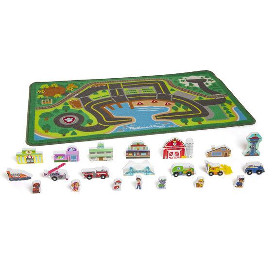 Melissa & Doug PAW Patrol Activity Rug - Adventure Bay 3years + Baby Playing Mat