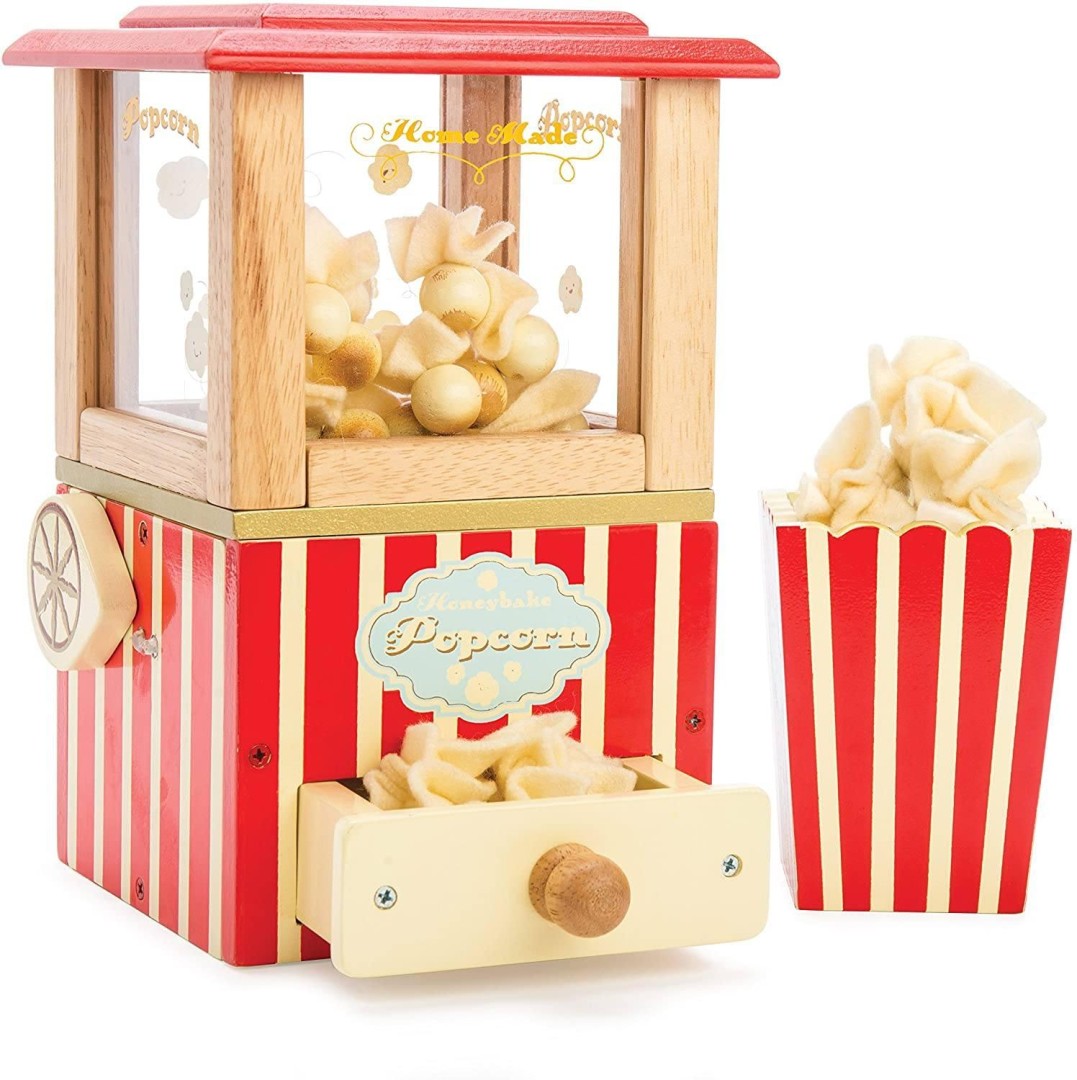 Le Toy Van - Wooden Honeybake Retro Popcorn Machine 3years +