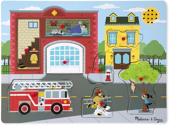 Melissa & Doug 10736 Around the Fire Station Sound Puzzle 3years +