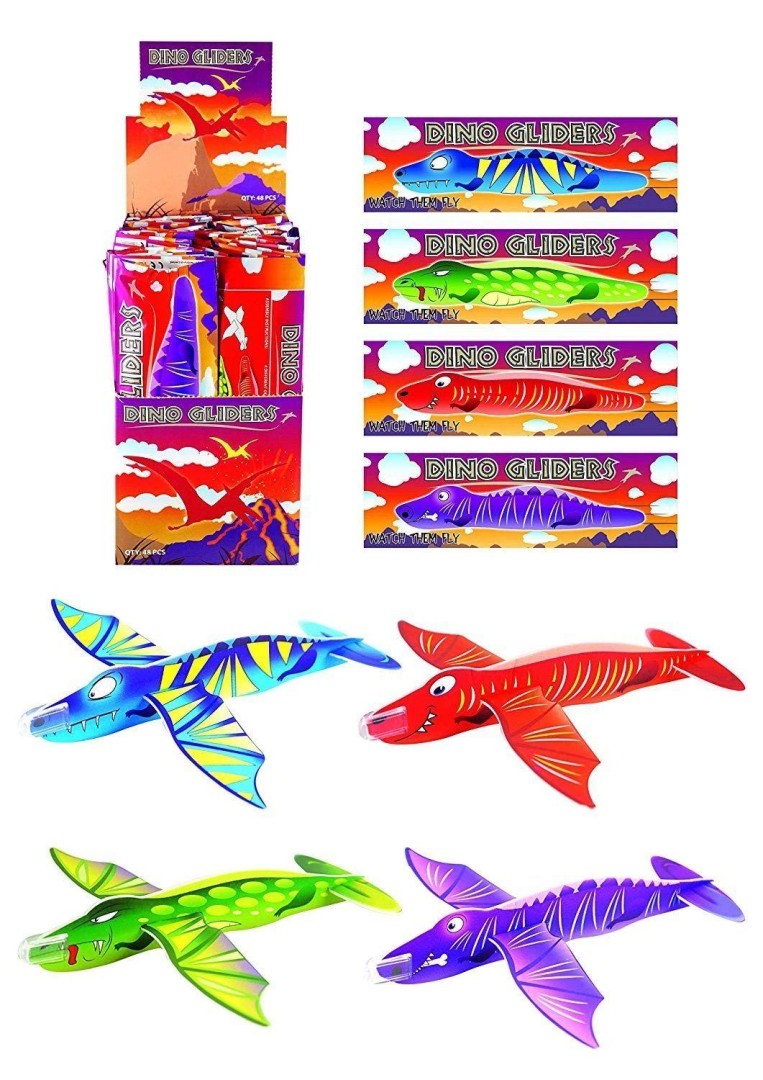 Dino Dinosaur Gliders 18cm - Assorted 3years +