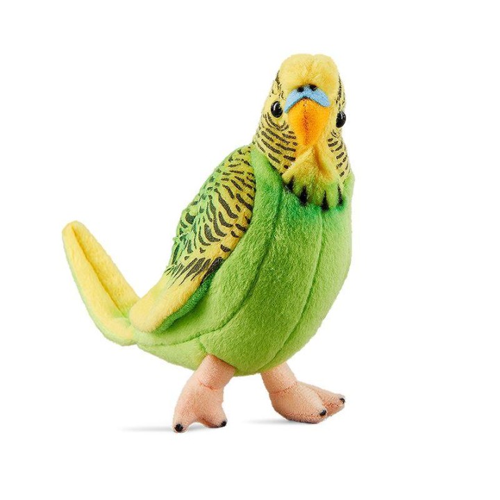 Living Nature Yellow Budgerigar with Sound 11.5cm 0 - 18 Months