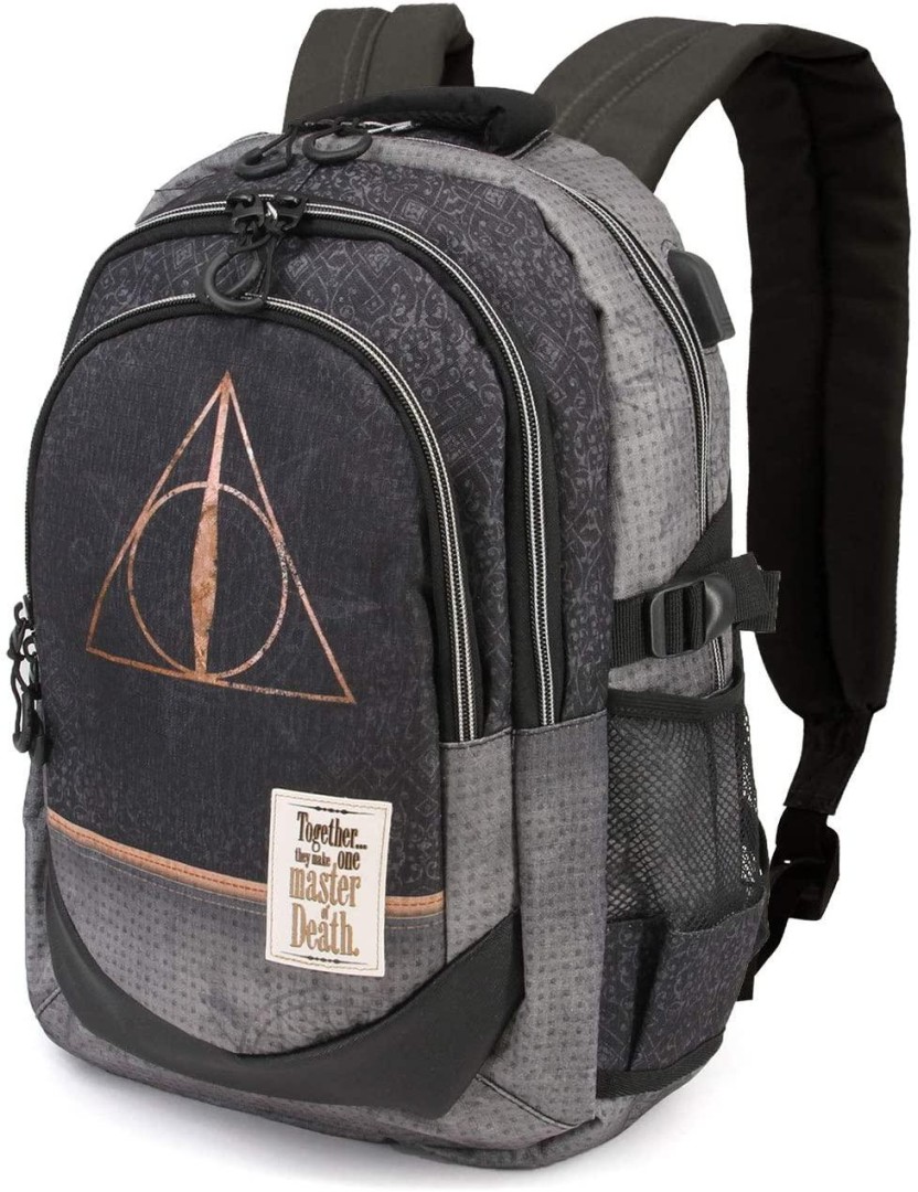 Harry Potter Deathly Hallows Backpack 44 cm With USB Port 11years +