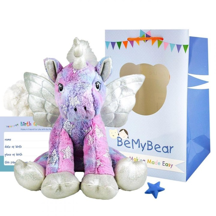 Be My Bear Stardust Unicorn Mythical 40cm Soft Toy 11years +