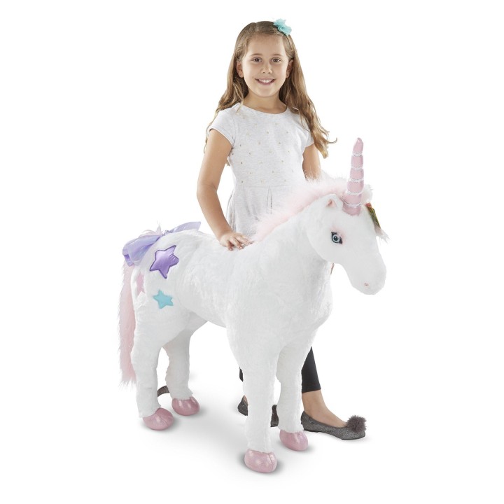 Melissa & Doug 18801 Unicorn Jumbo Stuffed Animal 3years +