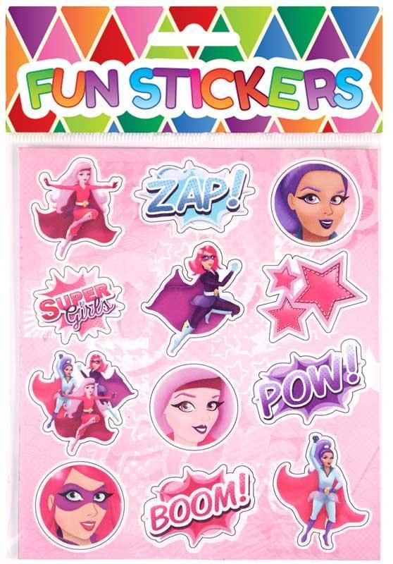 Fun Stickers Super Girl 3years +