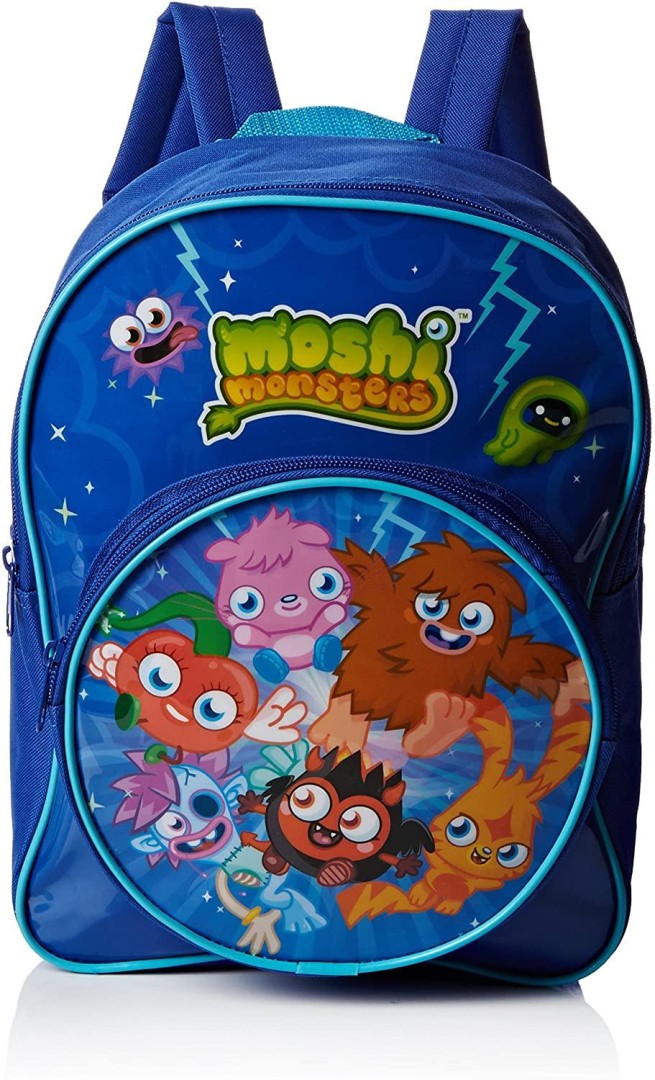 Moshi Monsters Backpack With Pocket 32cm - Blue 11years +