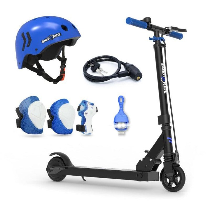 BUKI France Electric Battery Powered Scooter 125mm - Blue 8years +