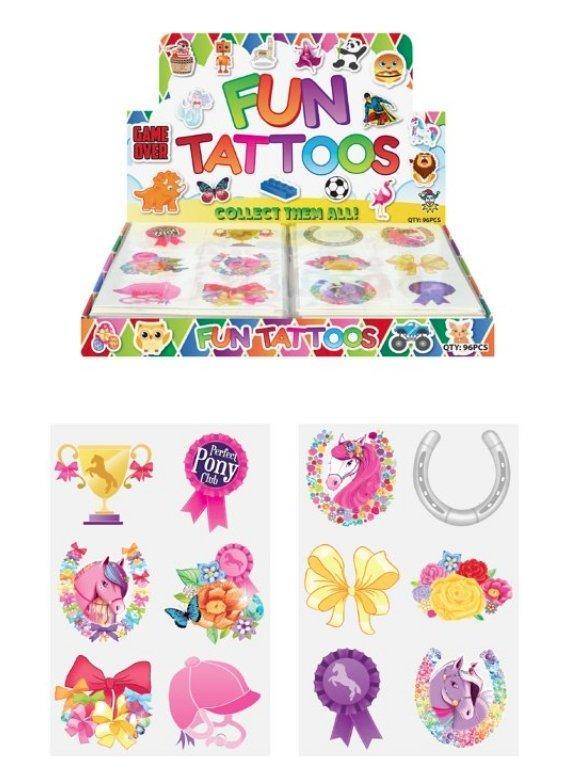 Hendrandt N51 322 Mini Pony Temporary Tattoo Sheets 11years +