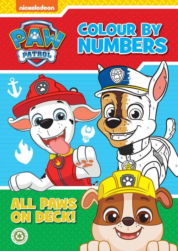 PAW Patrol Colour By Numbers 3years +