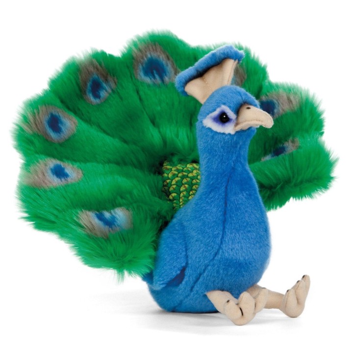 LIVING NATURE Peacock 18cm Soft Toy 0 - 18 Months