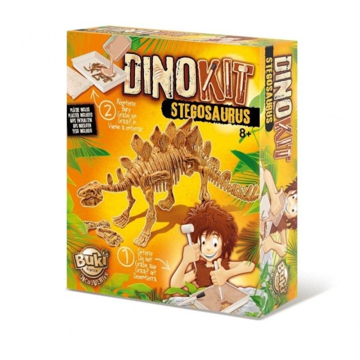 BUKI France Dino Kit Stegosaurus Dinosaur Fossil Digging Set 8years +