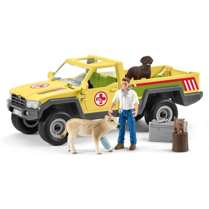 Schleich 42503 Veterinarian Visit At The Farm 3years +